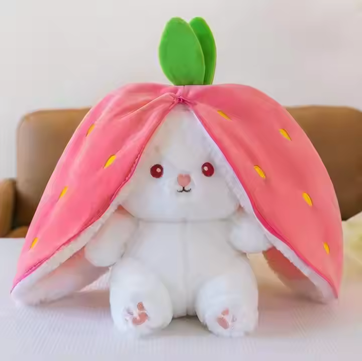 Kawaii Bunny Plush & Lucky Y2K Star Keychain